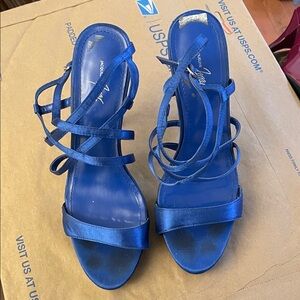Jacqueline Ferrar Blue Strappy Heels